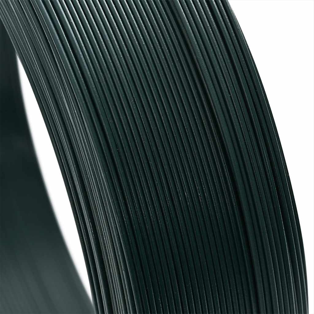 Zaun-Bindedraht 250 m 0,9/1,4 mm Stahl Schwarzgrün