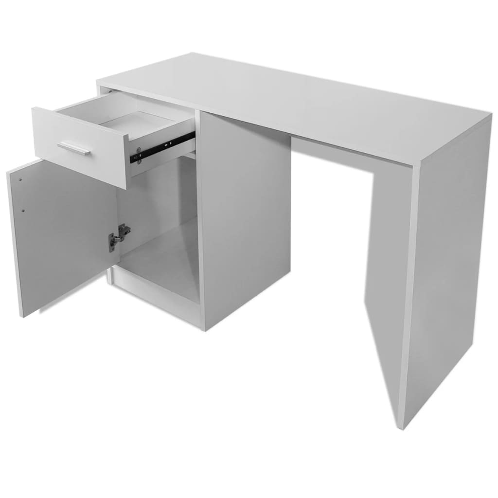 Schreibtisch mit Schublade und Schrank Eiche 100x40x73 cm