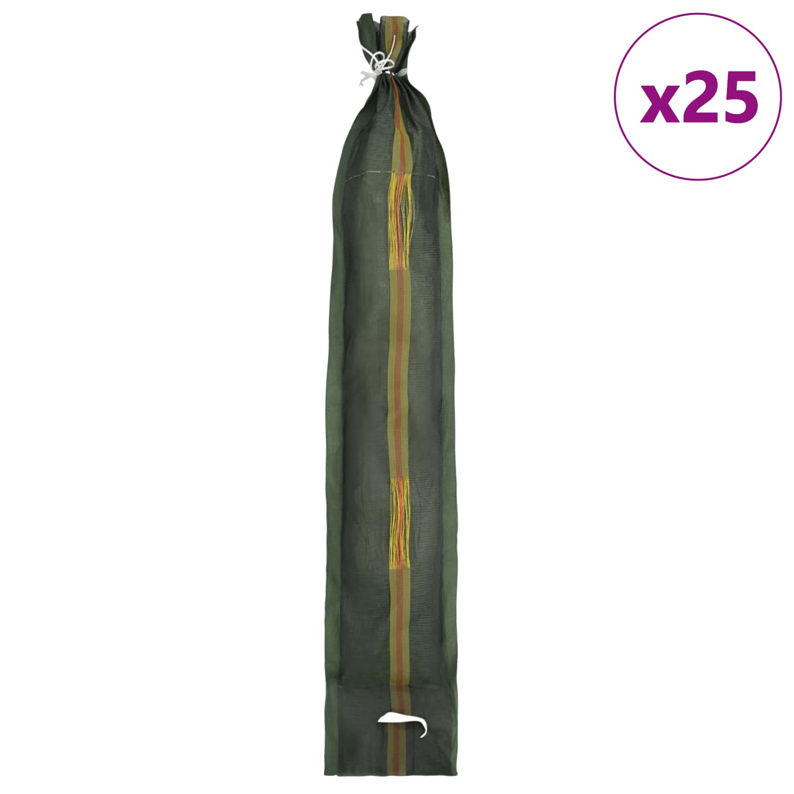 Sandsäcke 10 pcs Dunkelgrün 100 x 25 cm HDPE