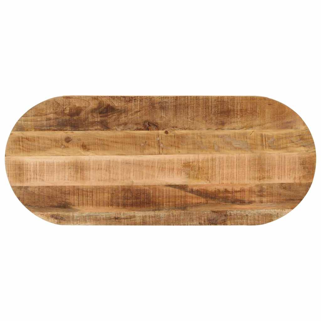 Tischplatte 110x40x2,5 cm Oval Massivholz Mango