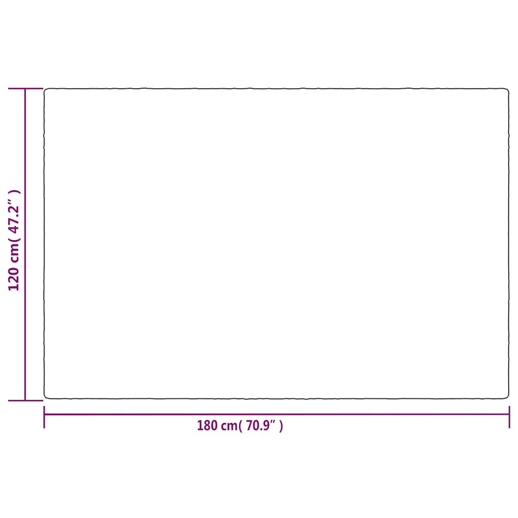 Gewichtsdecke mit Bezug Grau 122x183 cm 9 kg Stoff