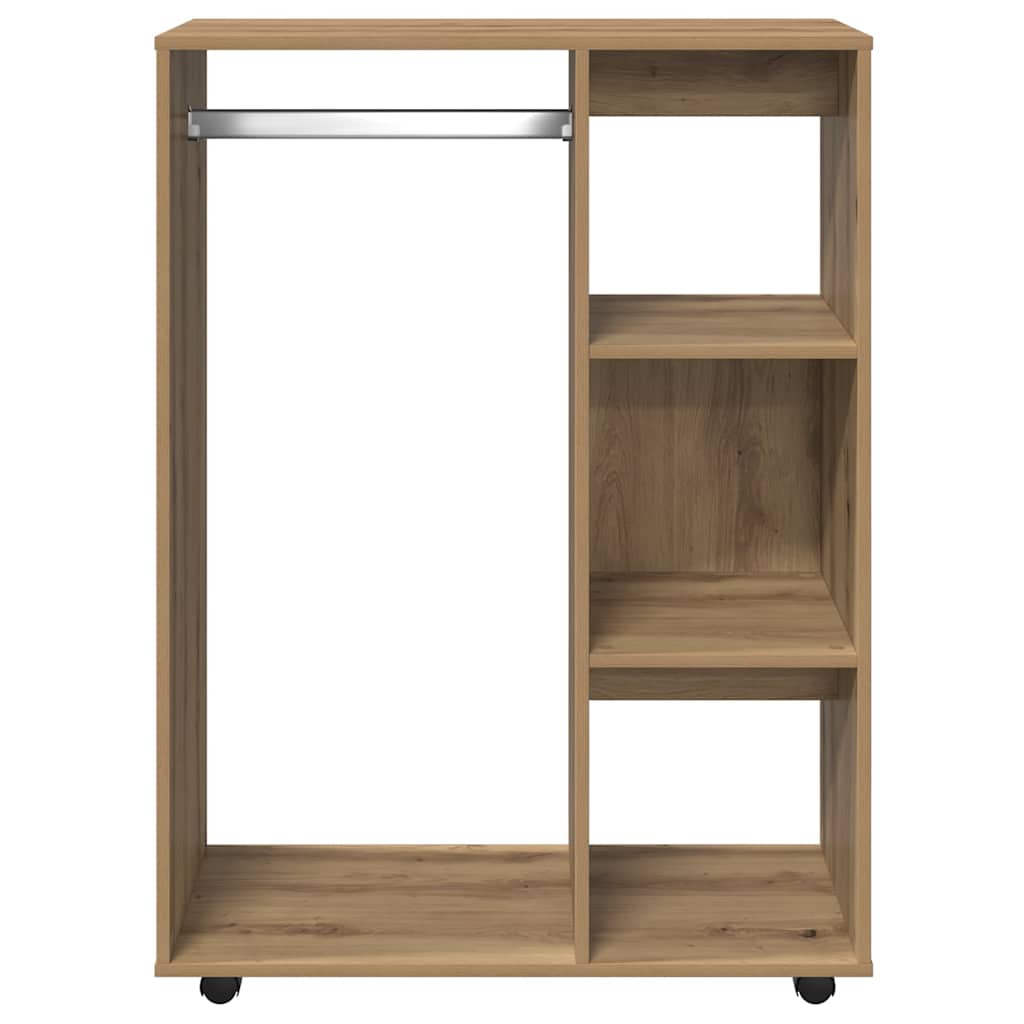 Kleiderschrank Weiß 80x40x110 cm Holzwerkstoff