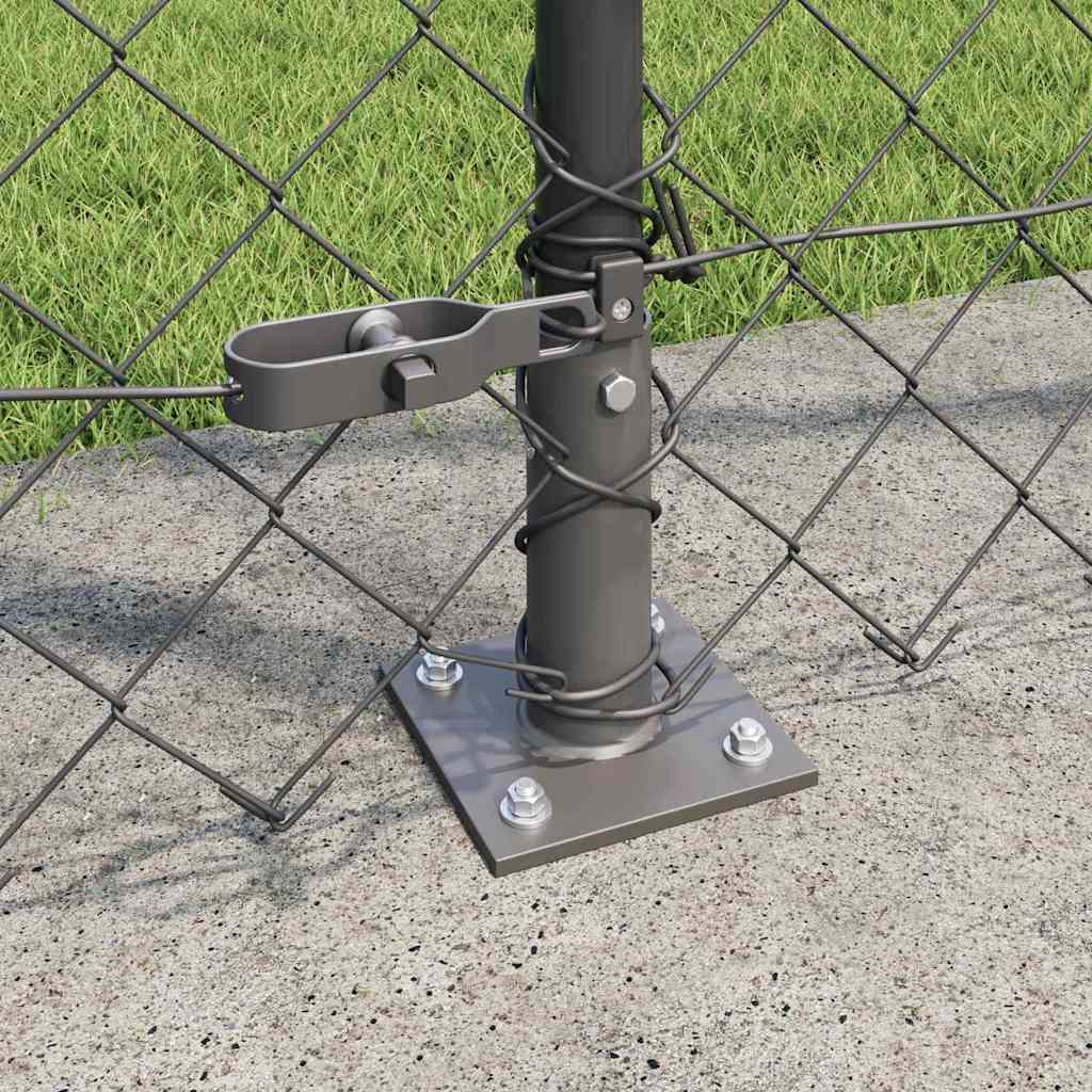 Outdoor Kettenglied-Zaun Erdfixierung 10 x 0,4 m Grün Netz