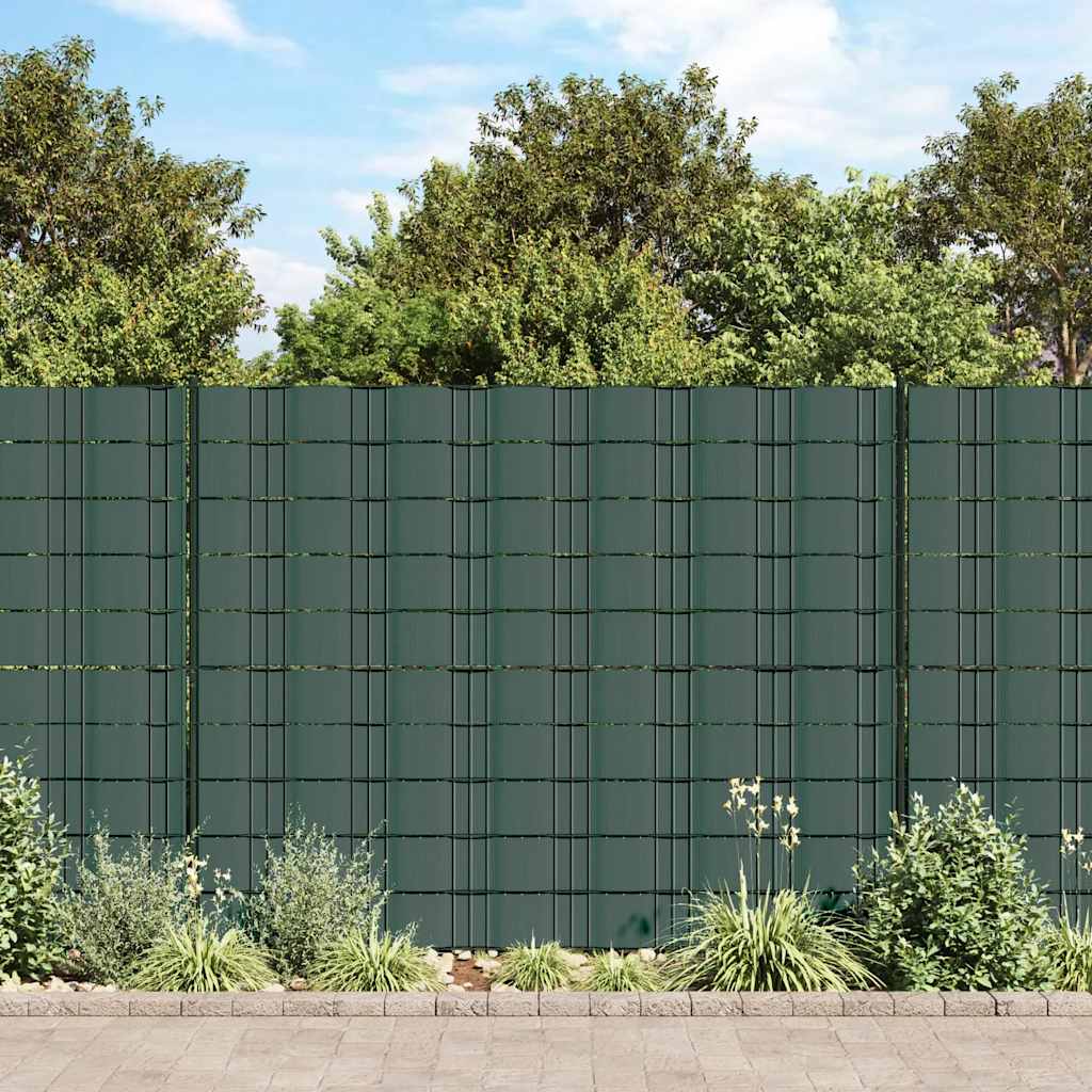 Garten-Sichtschutz 4 Stk. PVC 35x0,19 m Grün