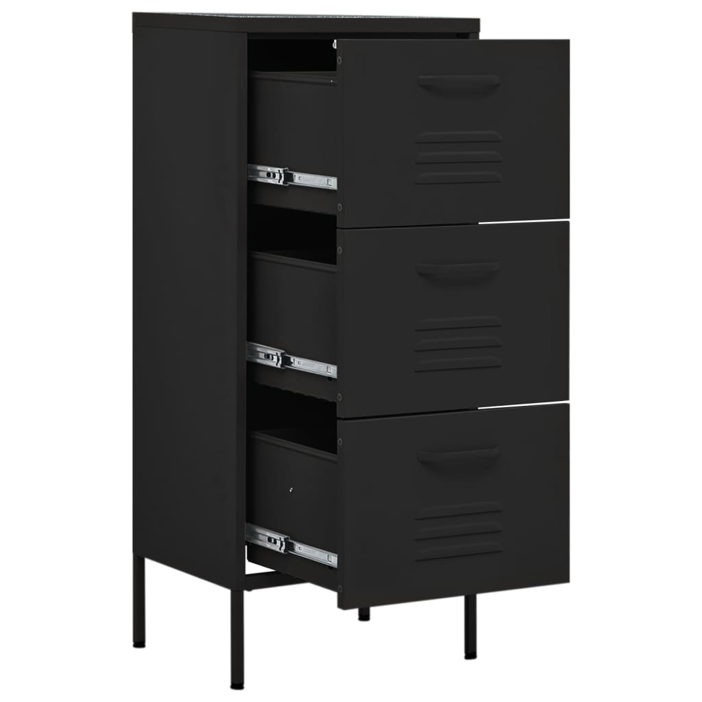 Beistellschrank Olivgrün 42,5x35x101,5 cm Stahl