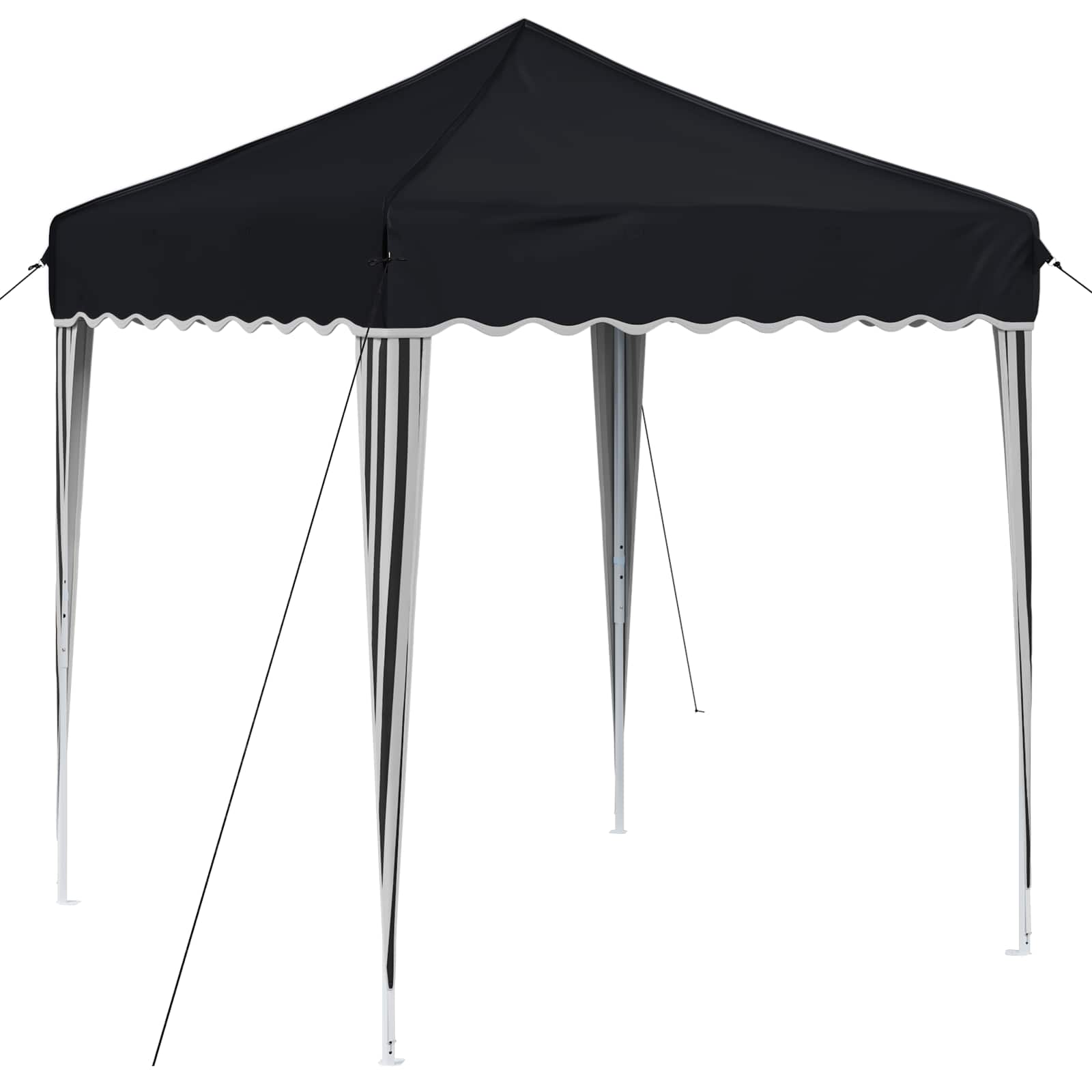 Pop-up Partyzelt 195 x 195 x 245 cm Creme Oxford-Stoff