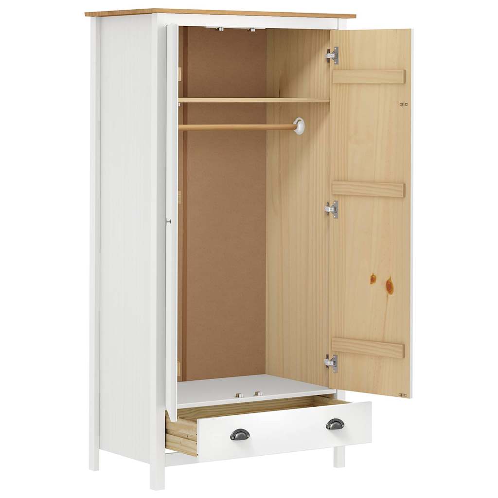 Kleiderschrank mit 2 Türen Hill 89x50x170 cm Massivholz Kiefer