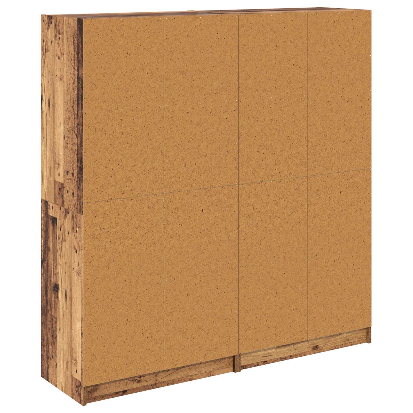 Bücherschrank mit Türen Weiß 136x37x142 cm Holzwerkstoff