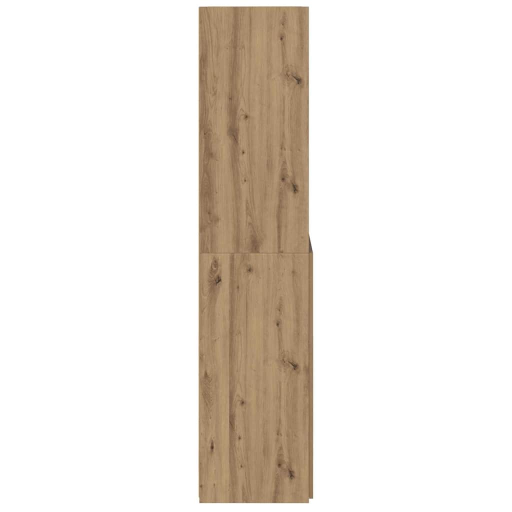 Highboard Altholz 80 x 42,5 x 185 cm Holzwerkstoff