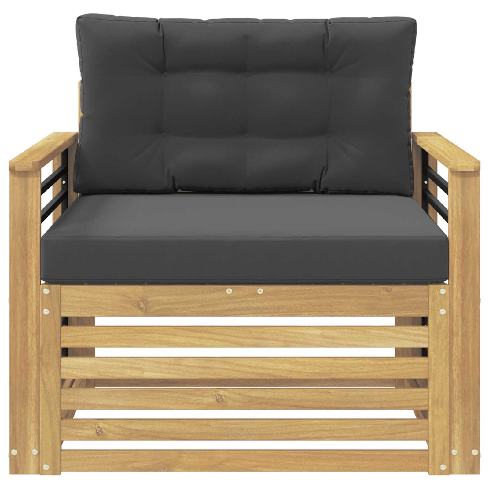 2 Stück Outdoor-Sofa Natur