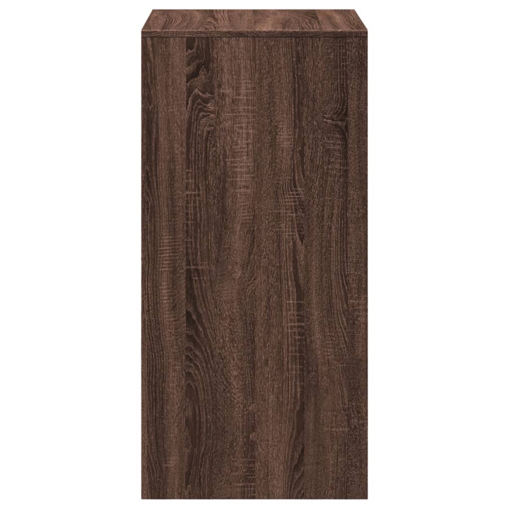 Bartisch Schwarz Eichen-Optik 102 x 50 x 103,5 cm Holzwerkstoff