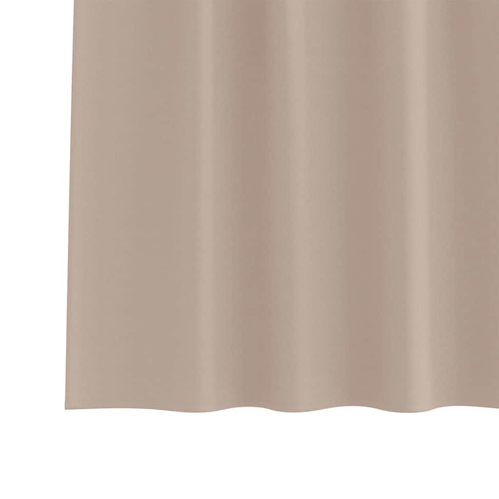 Verdunkelungs-Vorhänge mit Ringen 2 pcs Beige 140 x 140 cm