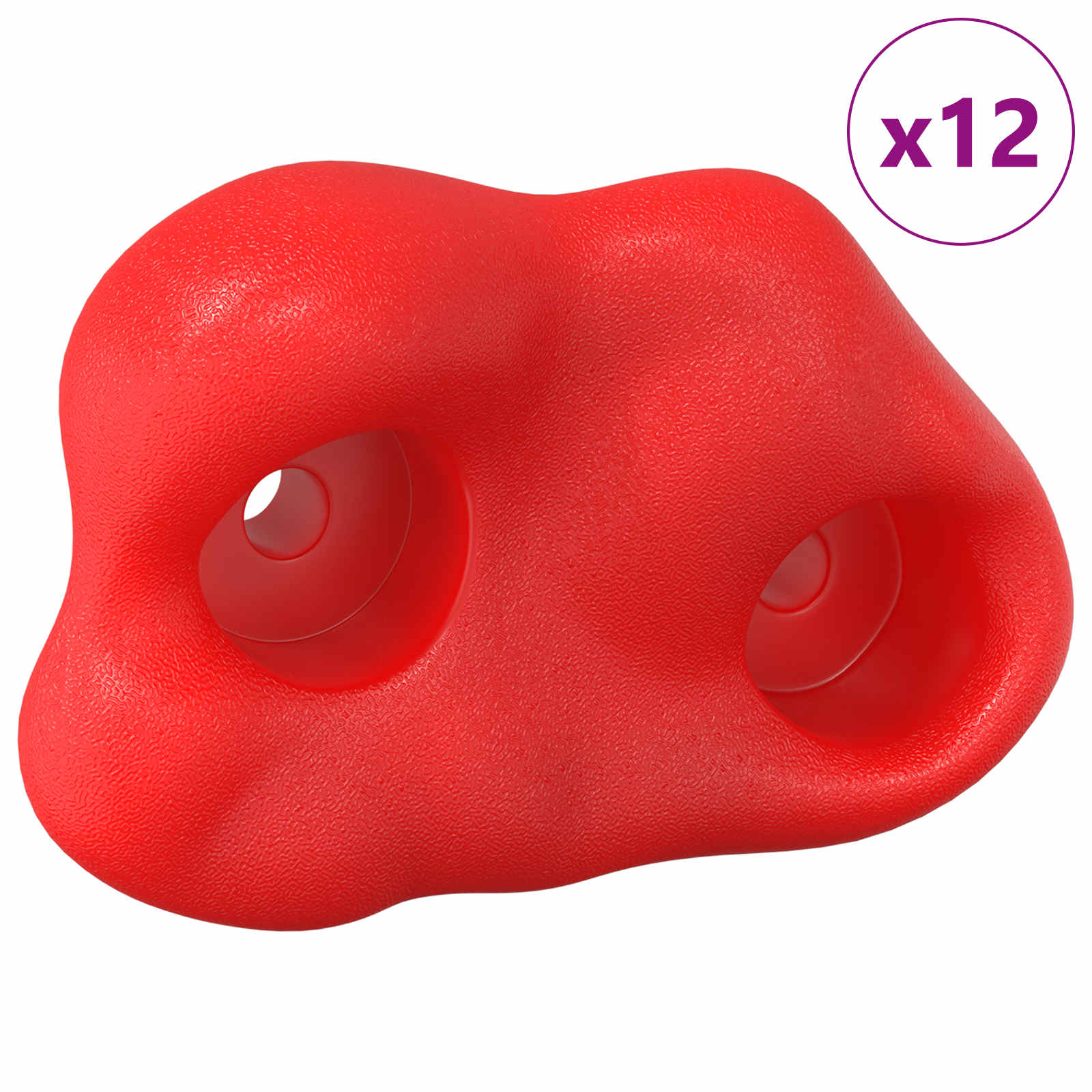 Klettergriff 2 pcs Rot 100 x 67 x 43 mm PP