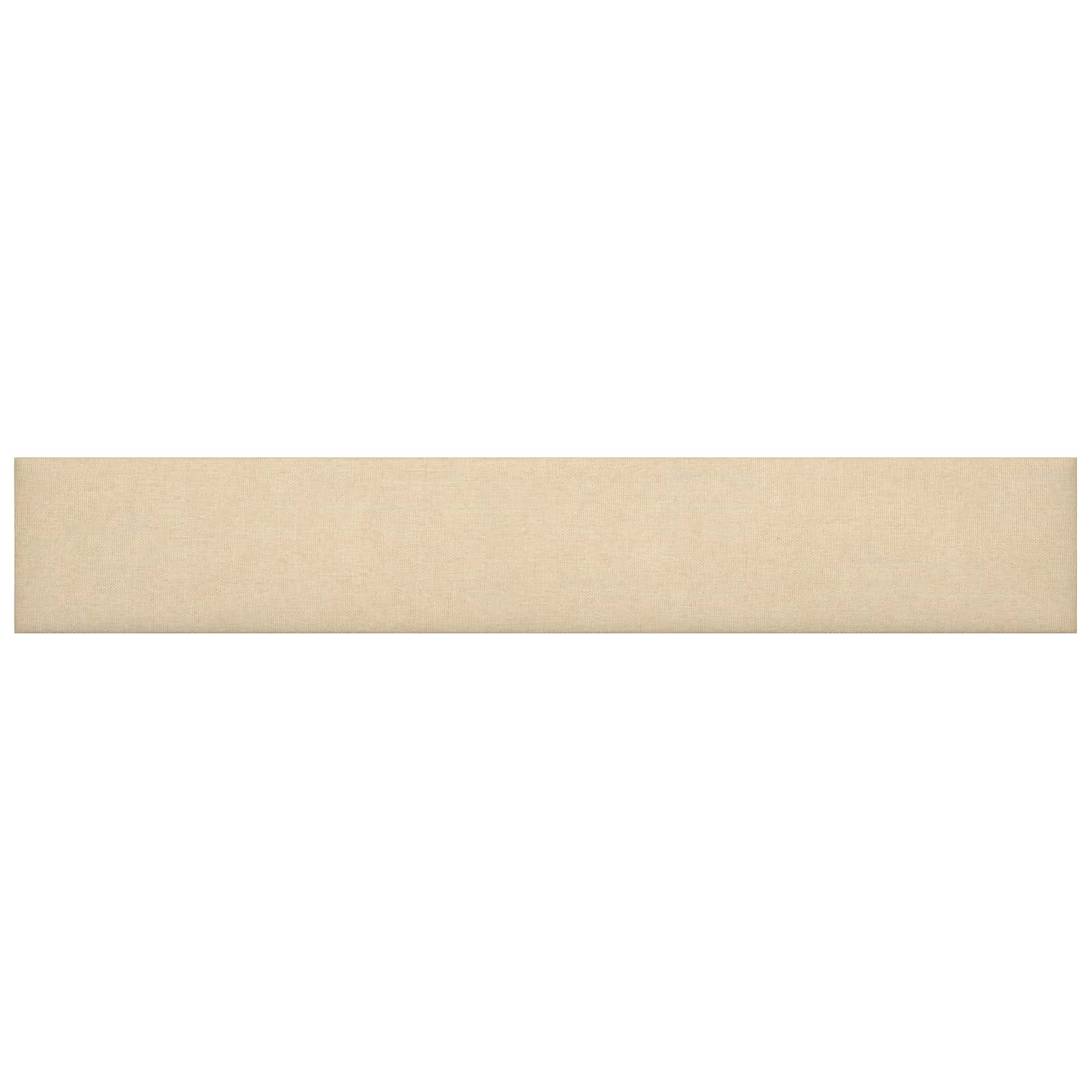 Wandkopfteilen 12 pcs 30 x 15 cm Creme Stoff