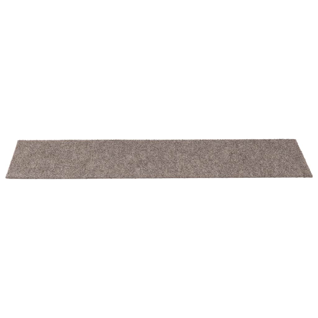 Stufenmatten Selbstklebend 15 Stk. 60x25 cm Hellbraun Rechteckig