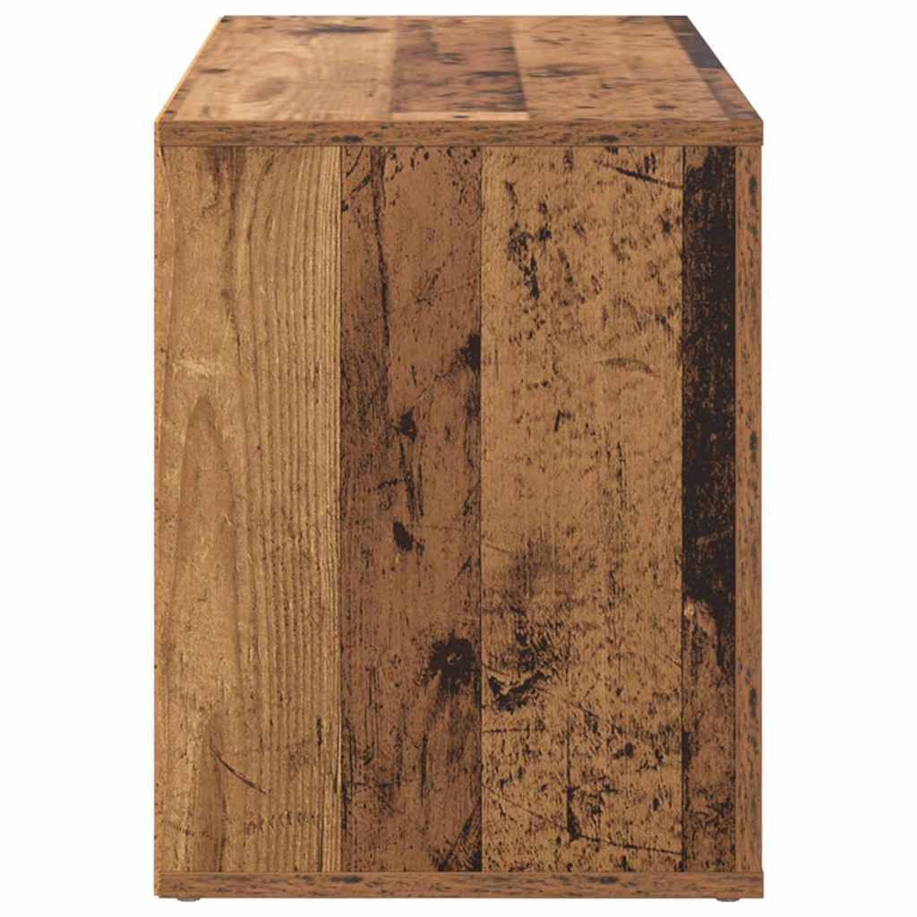 Schuhregal Weiß 75x35x45 cm Holzwerkstoff