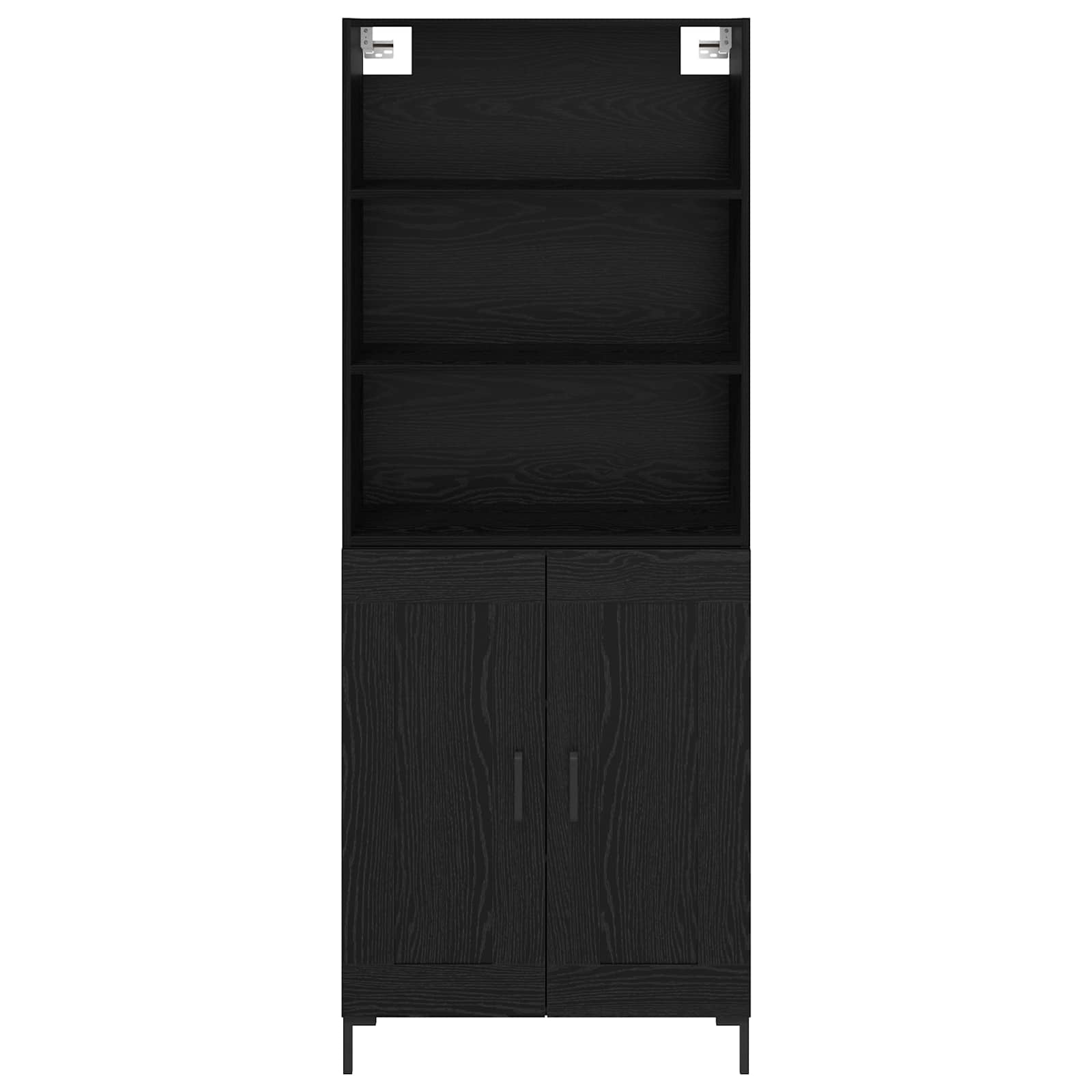 Highboard Hochglanz-Weiß 69,5x34x180 cm Holzwerkstoff