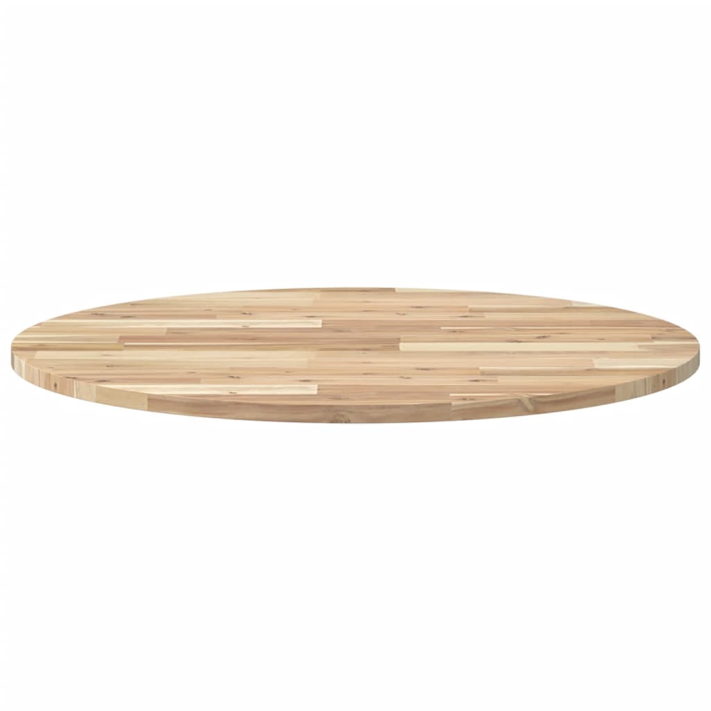 Tischplatte Rund Ø40x2 cm Massivholz Akazie