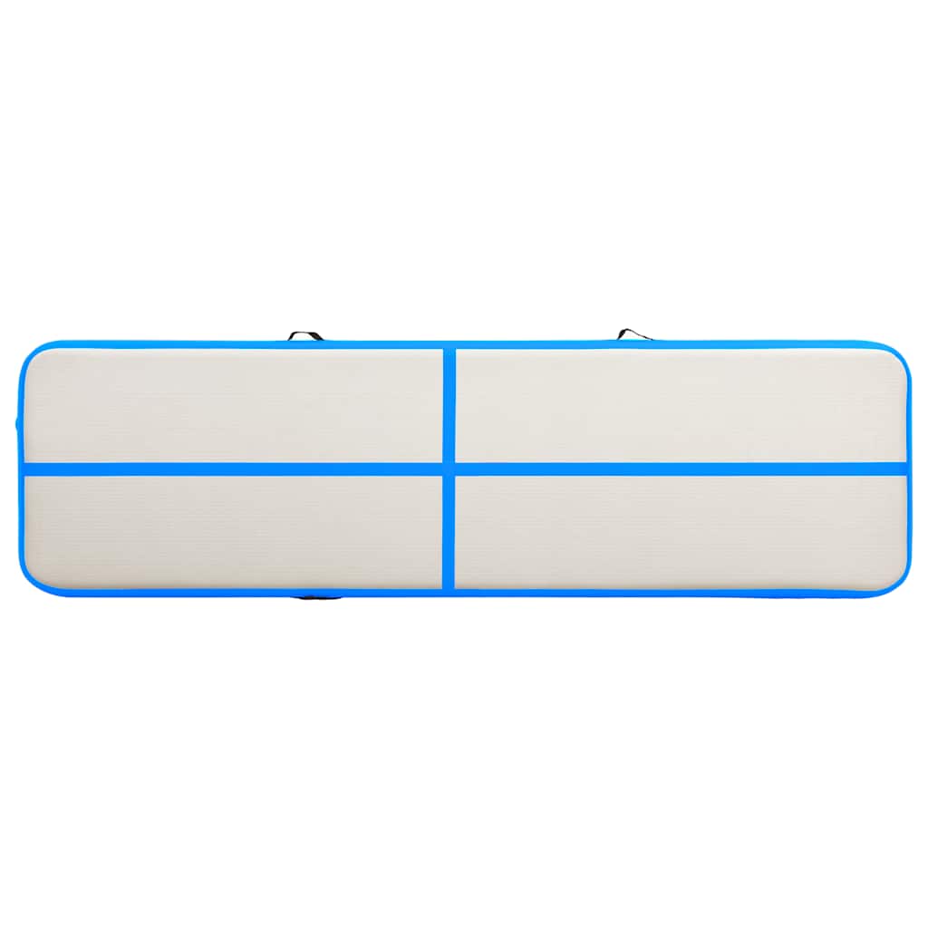 Aufblasbare Gymnastikmatte mit Pumpe 300×100×10 cm PVC Rosa