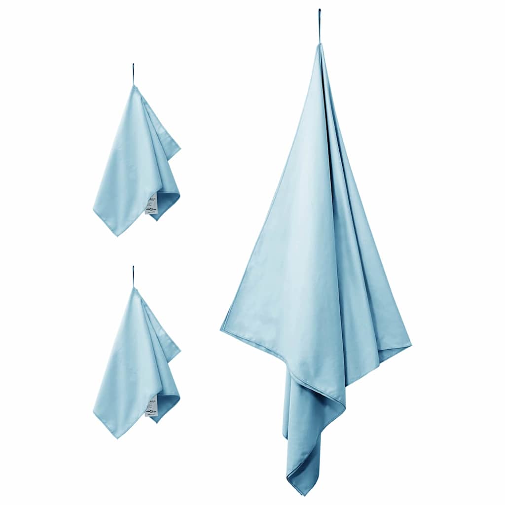 Sporthandtuch Set 3 pcs Schwarz Polyester und Polyamid