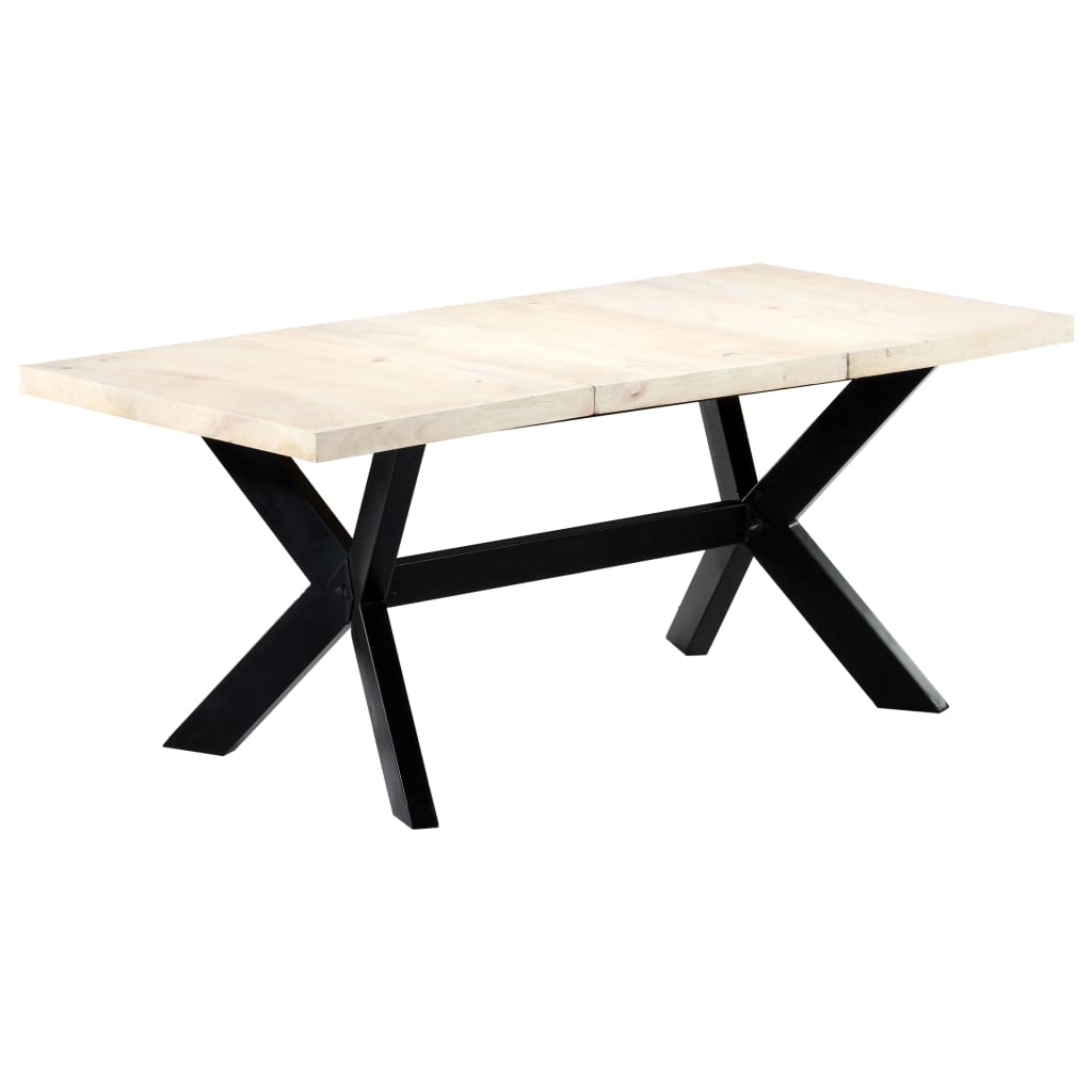 Esstisch Massivholz Mango und Stahlgestell 180 cm