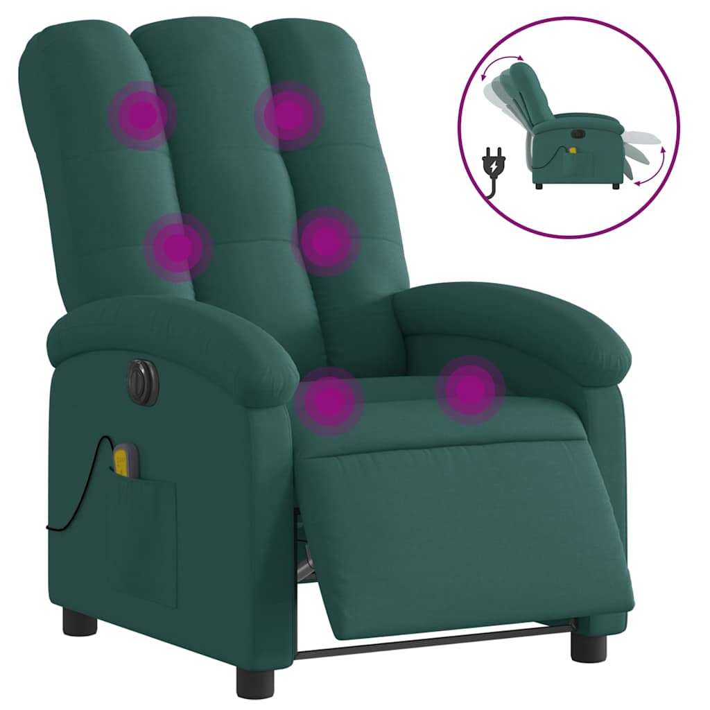 Relaxsessel Elektrisch Hellgrau Stoff