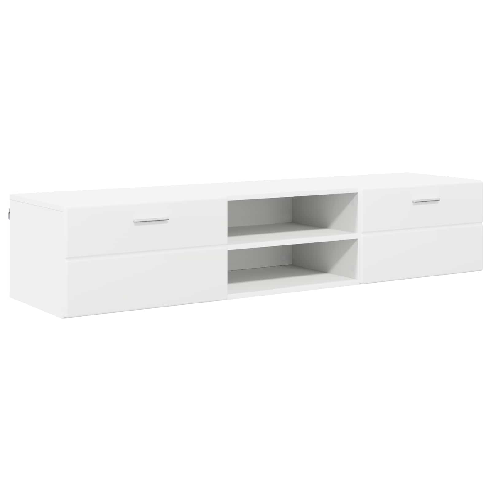 Highboard mit Regal FLORIN Weiß 60 x 35 x 182 cm Holzwerkstoff