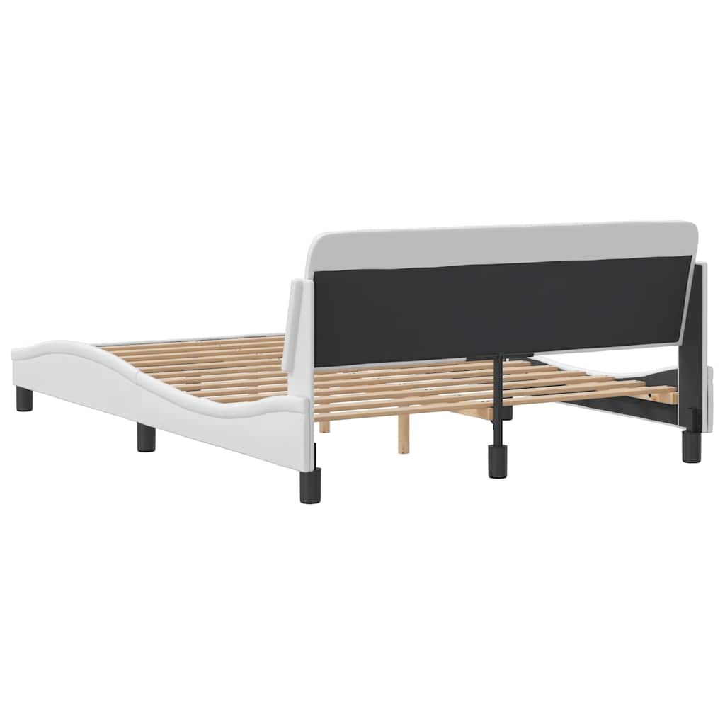 Bettgestell "Dover" Schwarz 100x190 cm Kunstleder