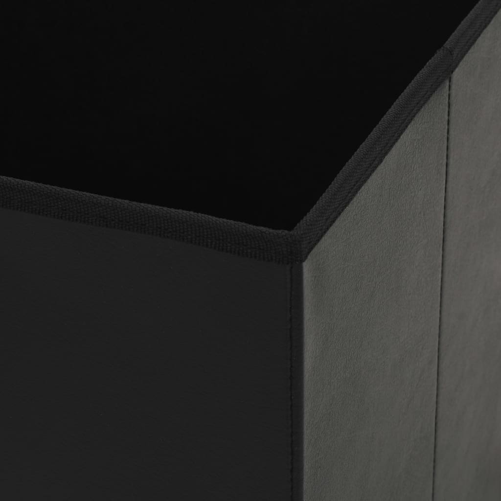 Hocker mit Stauraum Braun PVC