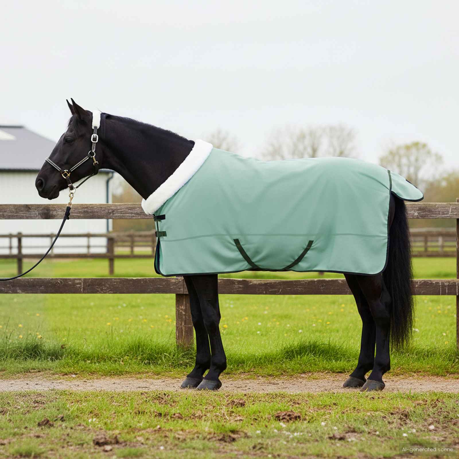 Pferdedecke Volles Aqua 75 cm Polarfleece