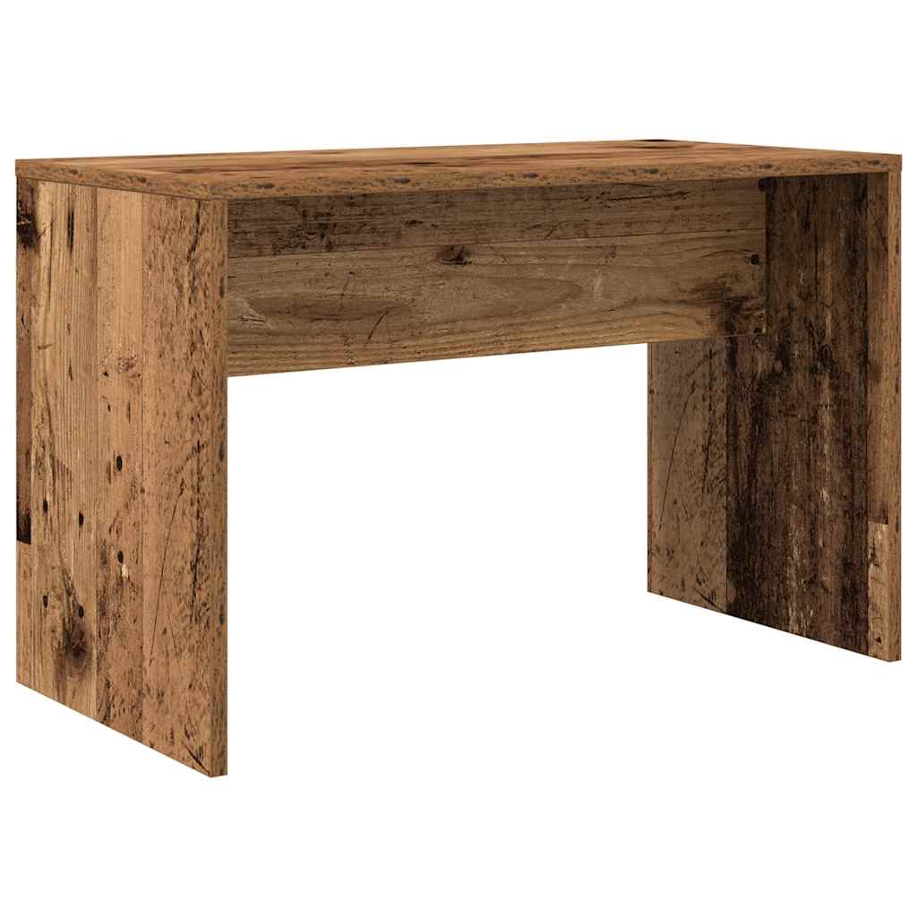 Schminktisch-Set mit LED Weiß Holzwerkstoff