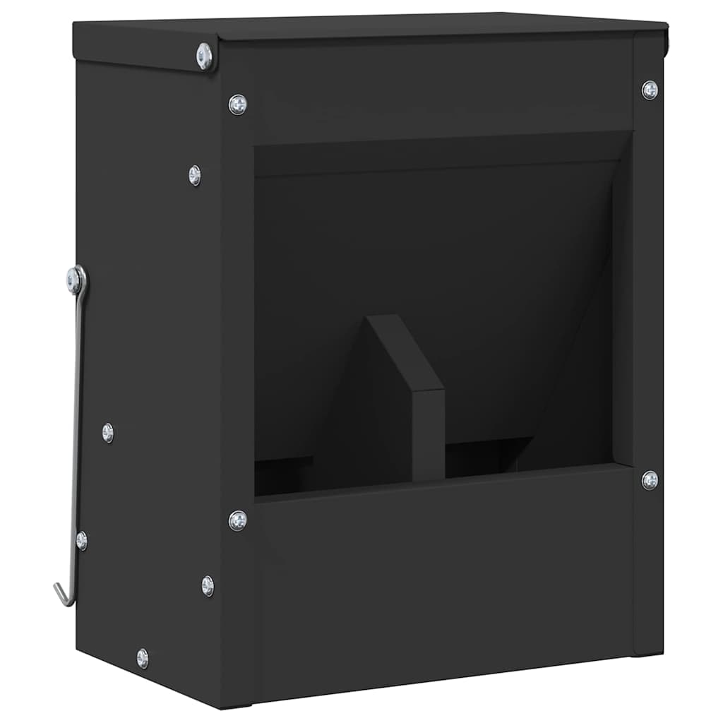 Kaninchenfütterer Schwarz 12,5 x 12,5 x 25 cm