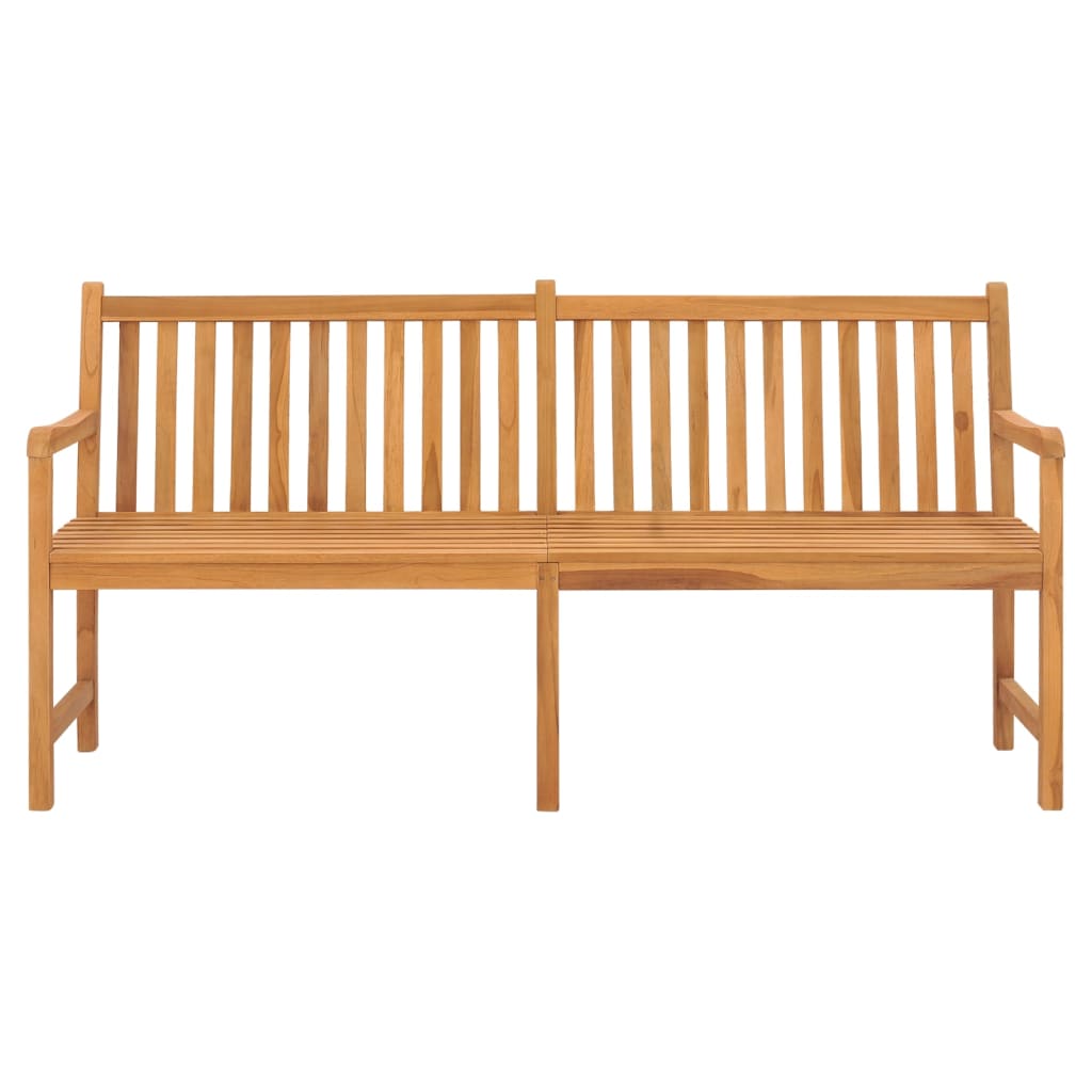 Gartenbank 114 cm Massivholz Teak