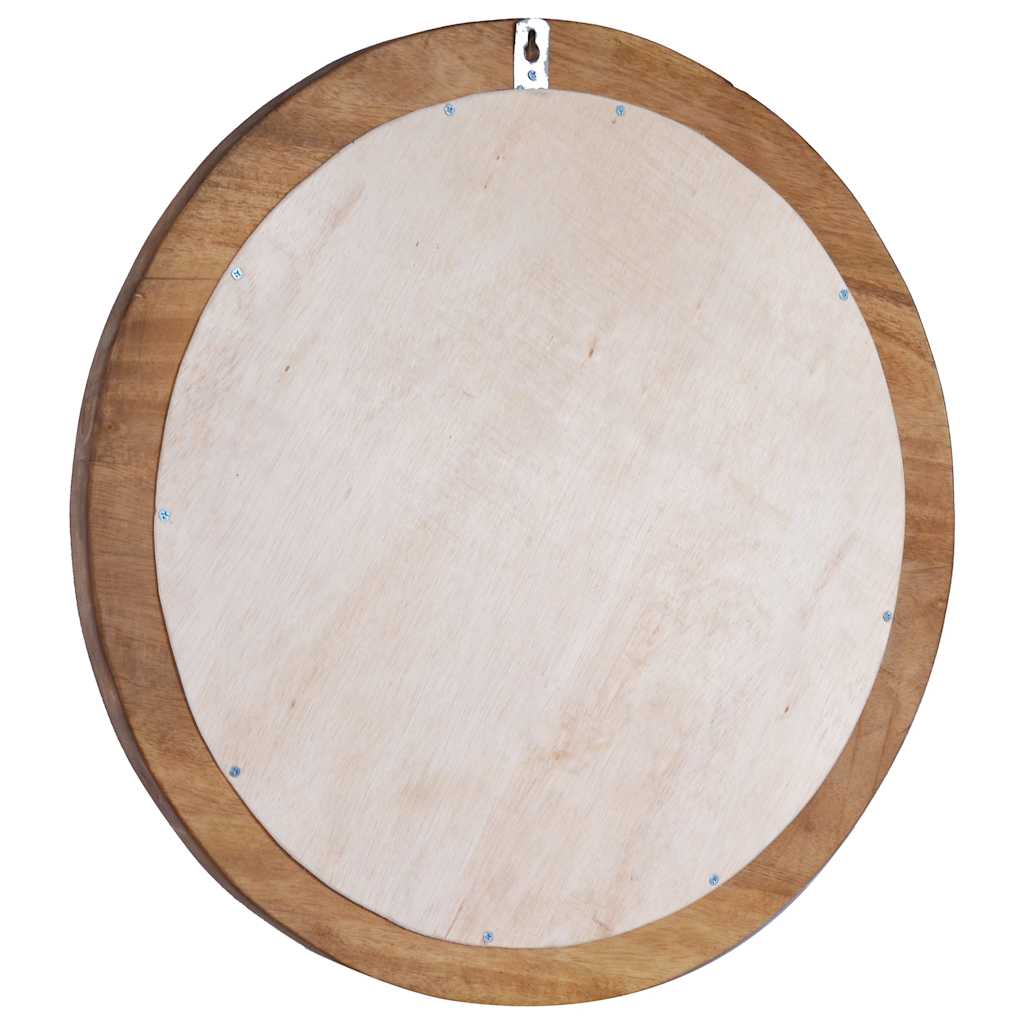 Wandspiegel 40 cm Teak Rund