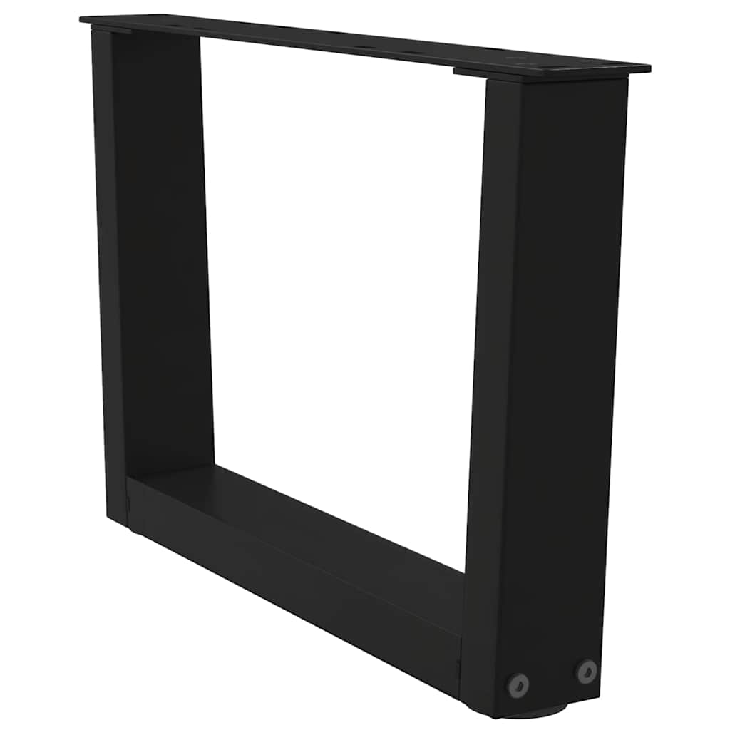 Couchtischbeine V-Form 2 Stück Schwarz 30x(30-31,3) cm Stahl