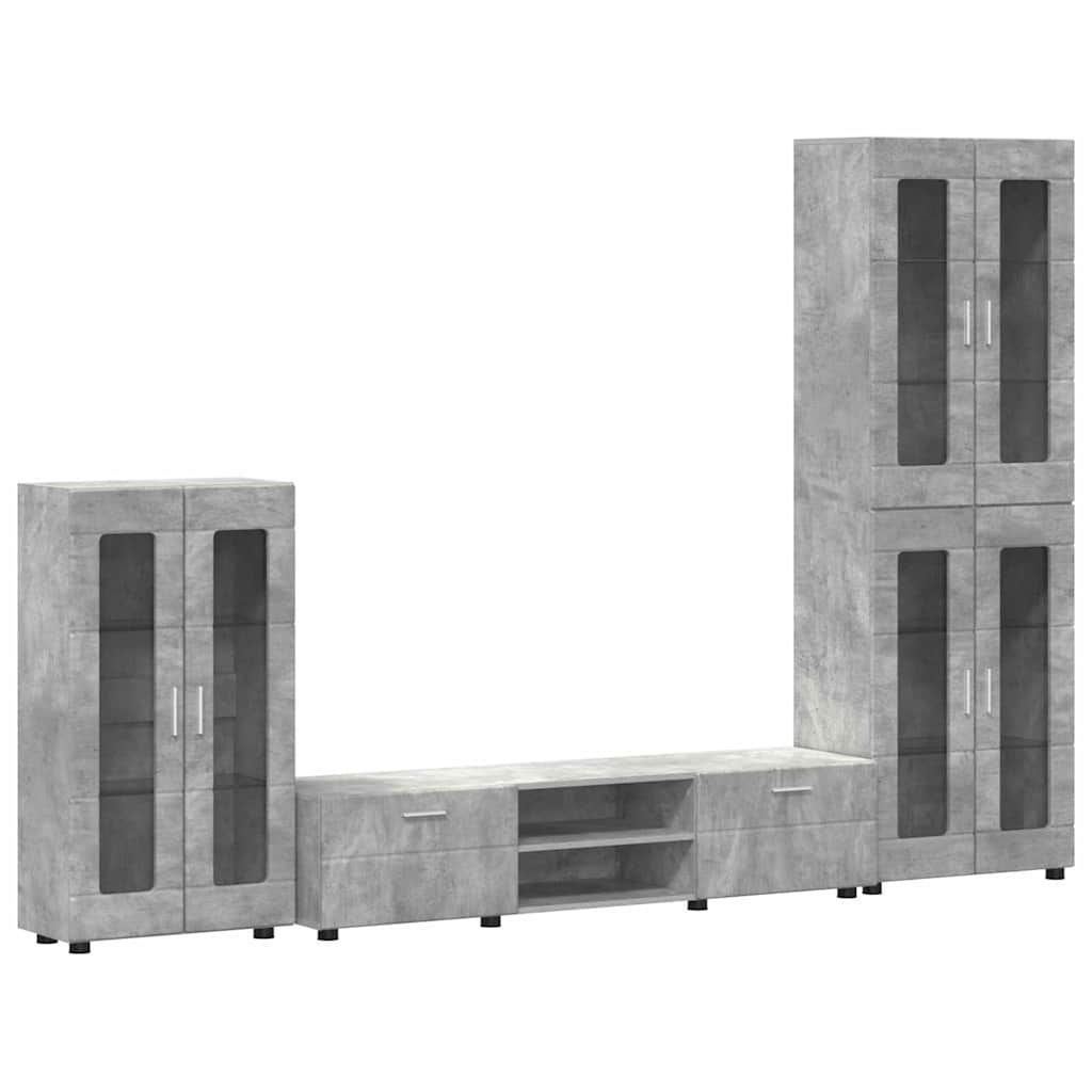 Highboard mit Regal FLORIN Weiß 60 x 35 x 182 cm Holzwerkstoff
