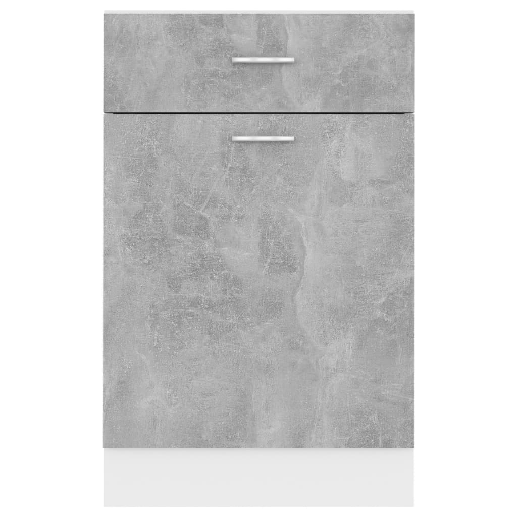 Unterschrank Lyon Weiß 60x46x81,5 cm Holzwerkstoff