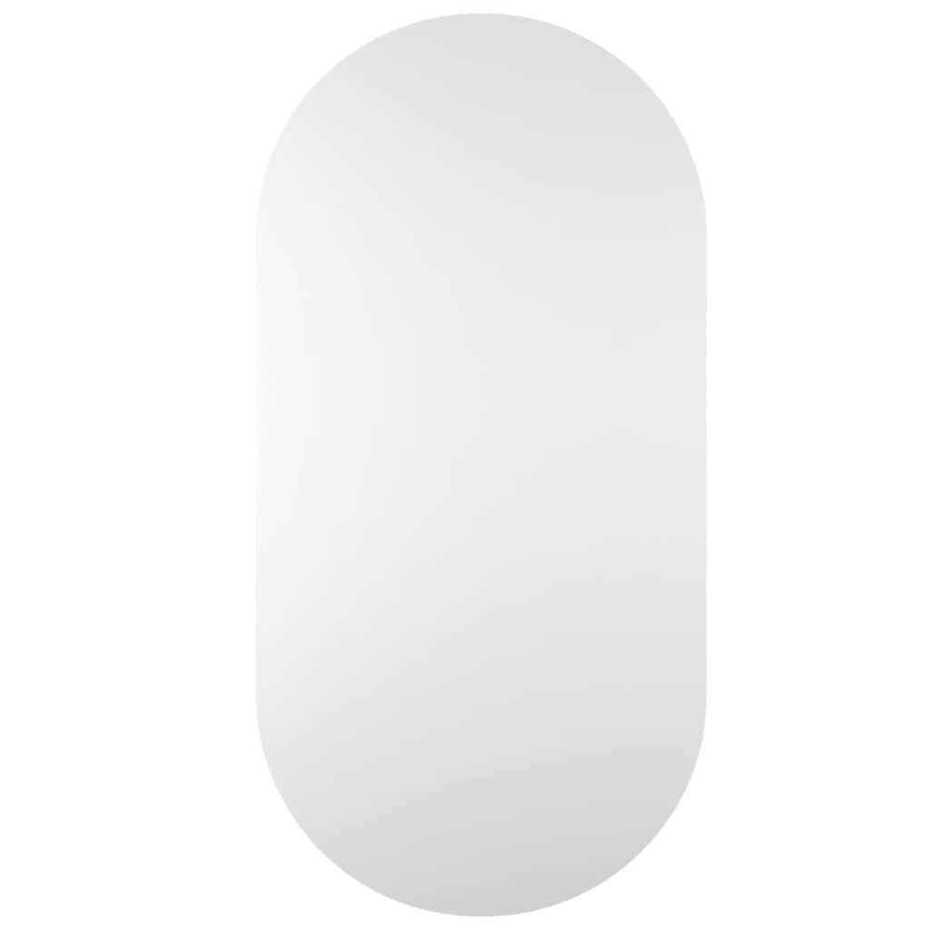 Spiegel mit LED-Leuchten 60x30 cm Glas Oval