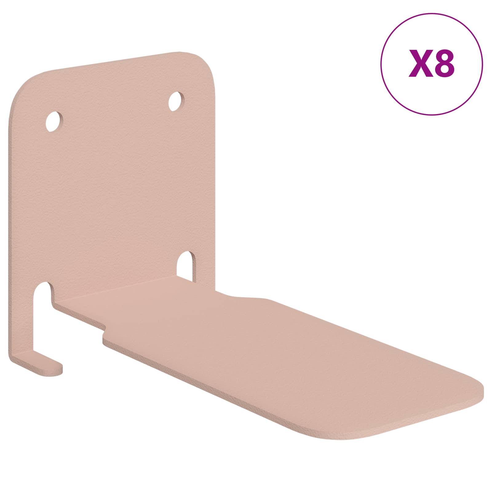 Unsichtbares Schwimmendes Regal 4 pcs Schwarz 6 x 11 x 6,5 cm
