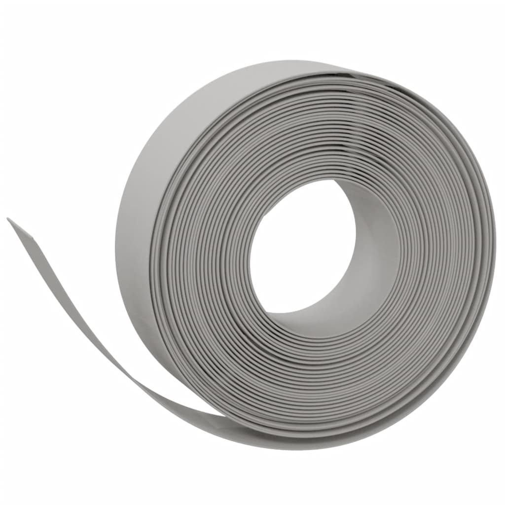Gartenumrandung 25 m 10 cm PE Grau