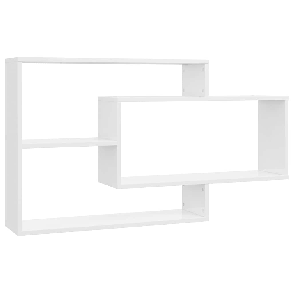 Wandregale Weiß 104x20x58,5 cm Holzwerkstoff