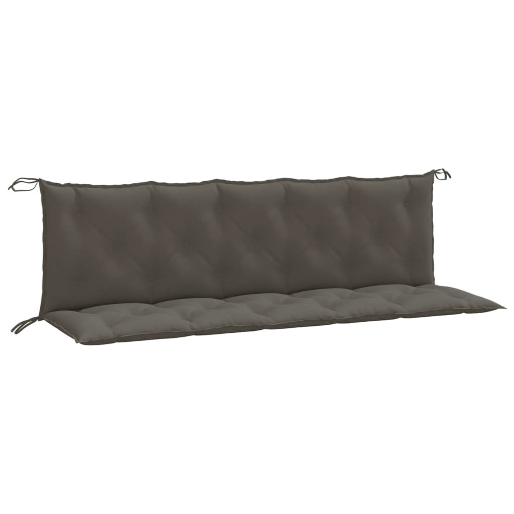 Gartenbank-Auflagen 2 Stk. Melange Anthrazit 100x50x7 cm Stoff