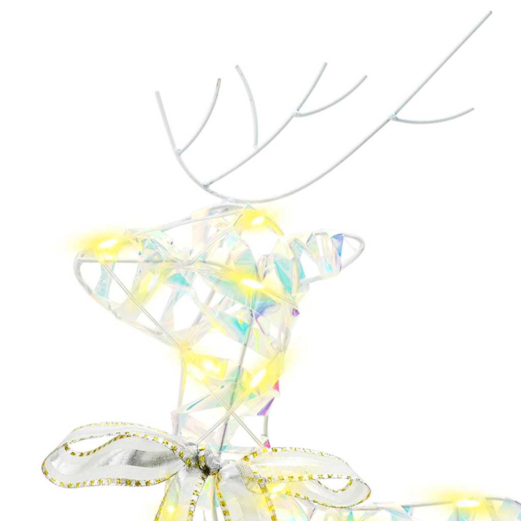 LED Rentiere 5 pcs Gold Stoff