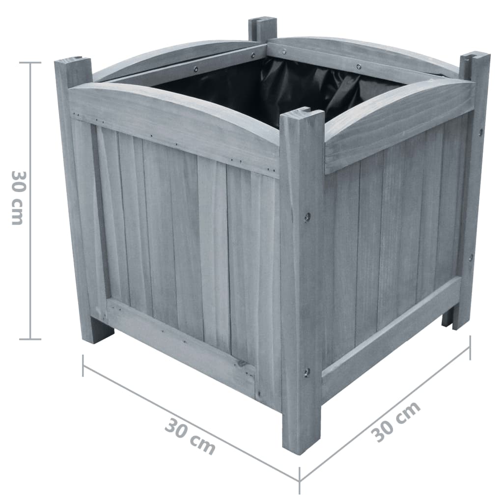 Holz-Hochbeet 30x30x30 cm 2 Stk.