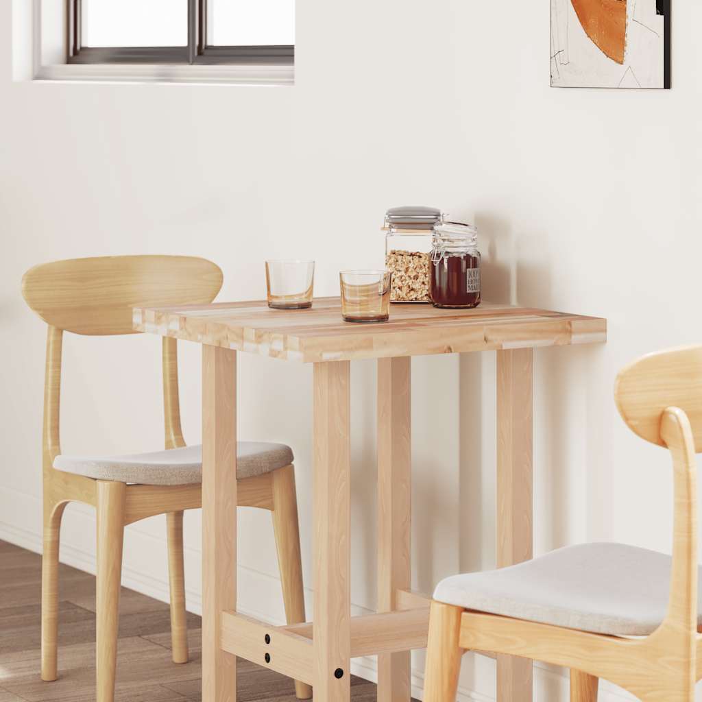 Tischplatte Rechteckig 60x50x2 cm Massivholz Akazie