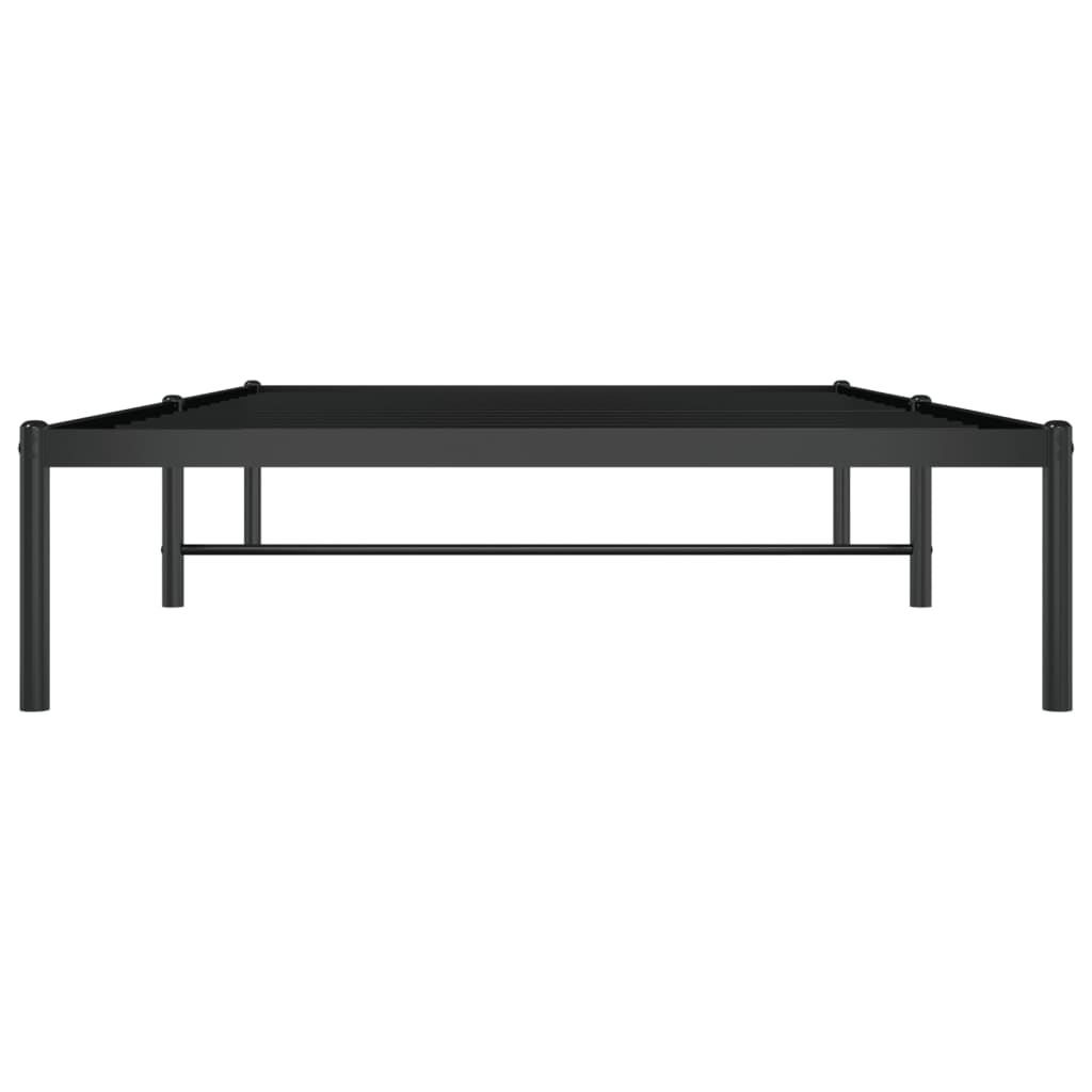 Bettgestell Metall Schwarz 75x190 cm
