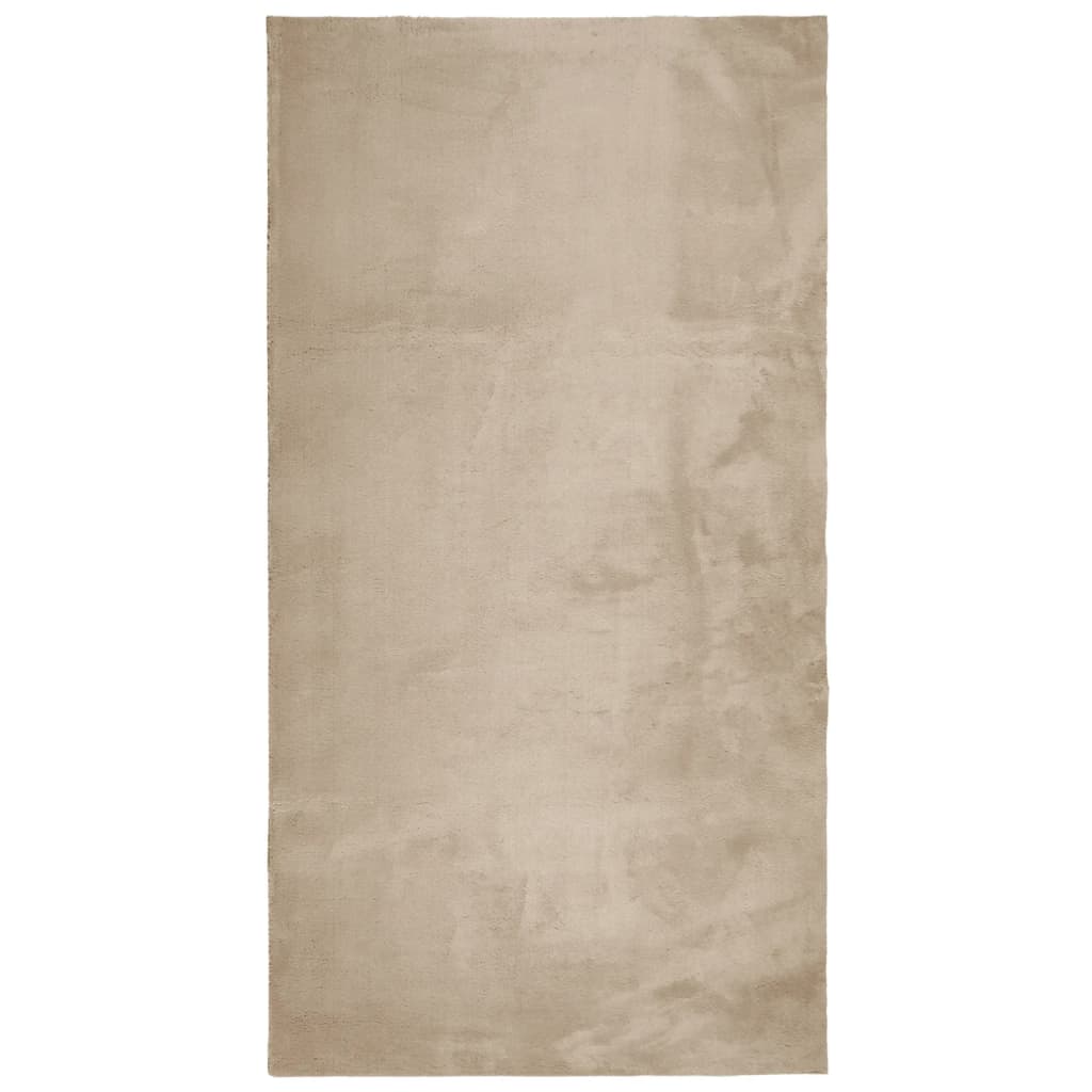 Teppich HUARTE Kurzflor Weich und Waschbar Anthrazit 60x110 cm