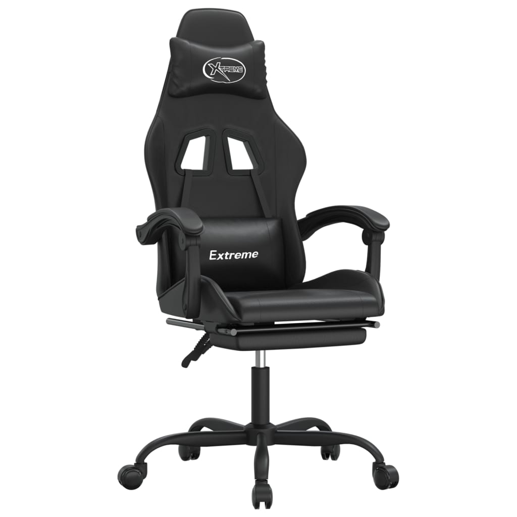 Gaming-Stuhl Schwarz und Golden Kunstleder