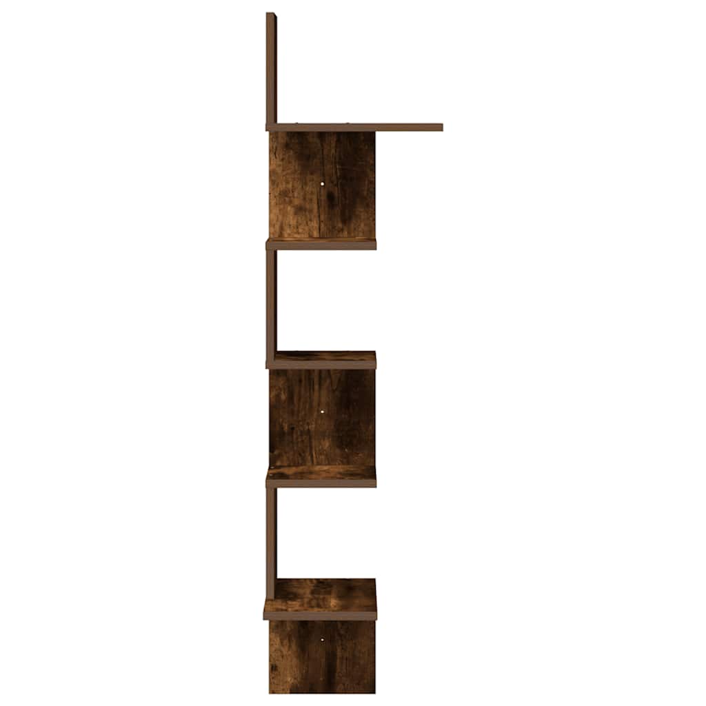 Wand-Eckregal Weiß 20x20x127,5 cm Holzwerkstoff