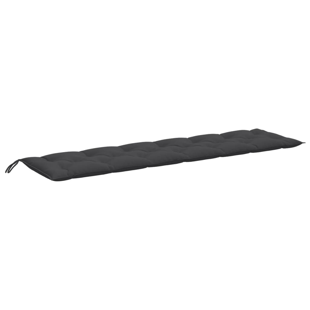 Gartenbank-Auflage Melange Anthrazit 100x50x7 cm Stoff